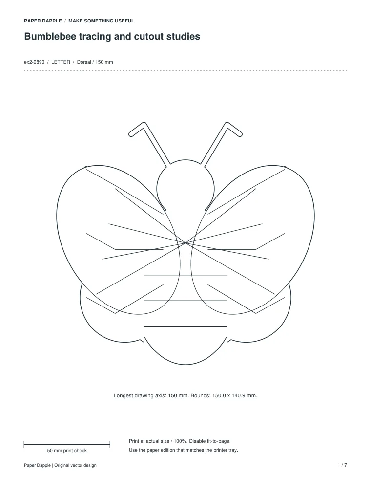Preview of Bumblebee tracing and cutout studies