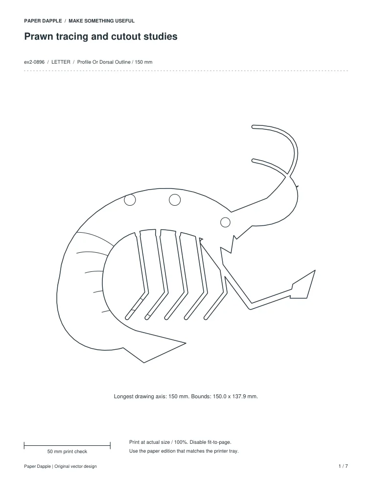 Preview of Prawn tracing and cutout studies
