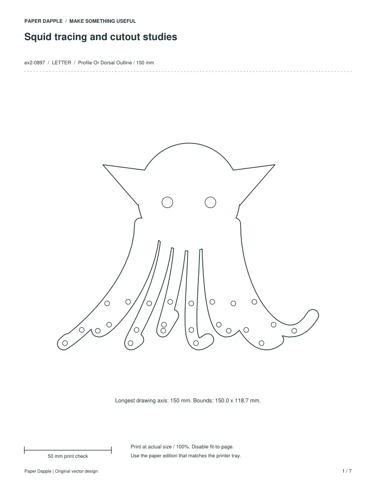 Preview of Squid tracing and cutout studies