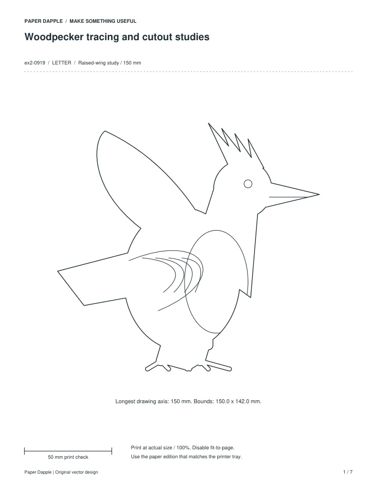 Preview of Woodpecker tracing and cutout studies