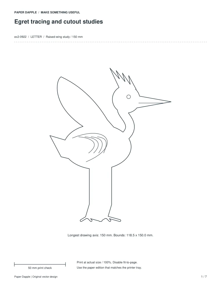 Preview of Egret tracing and cutout studies