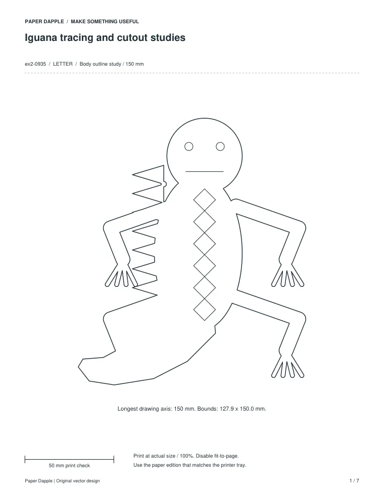 Preview of Iguana tracing and cutout studies