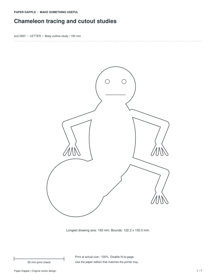 Preview of Chameleon tracing and cutout studies