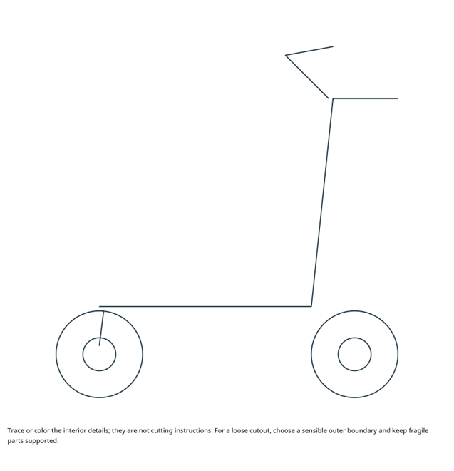 Preview of Scooter craft drawing