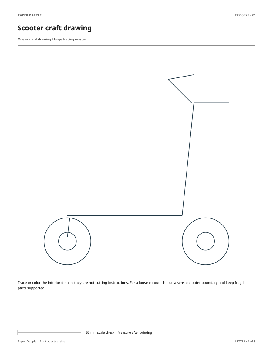 Preview of Scooter craft drawing
