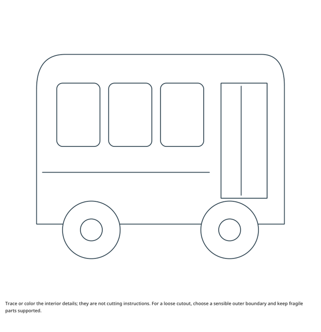 Preview of City Bus craft drawing