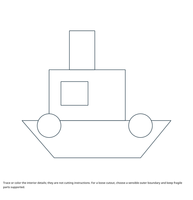 Preview of Tugboat craft drawing