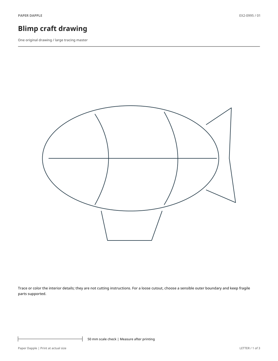 Preview of Blimp craft drawing