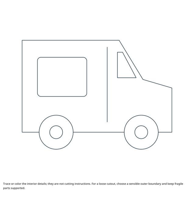 Preview of Delivery Van craft drawing