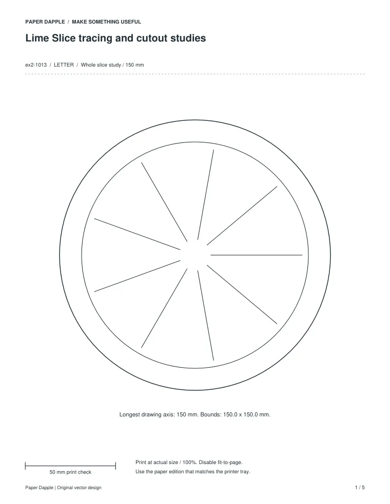Preview of Lime Slice tracing and cutout studies