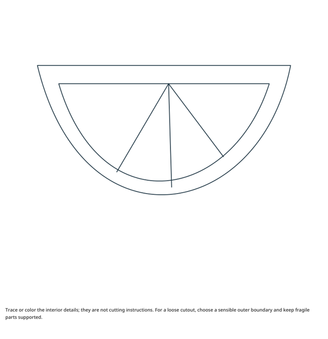 Preview of Orange Segment craft drawing