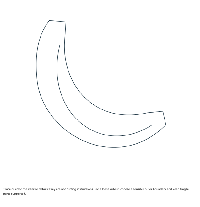 Preview of Banana craft drawing