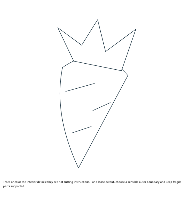 Preview of Carrot craft drawing