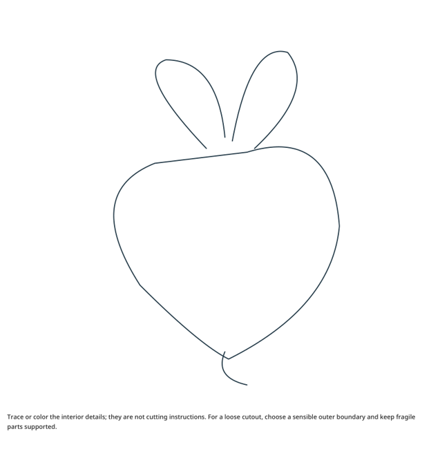 Preview of Radish craft drawing