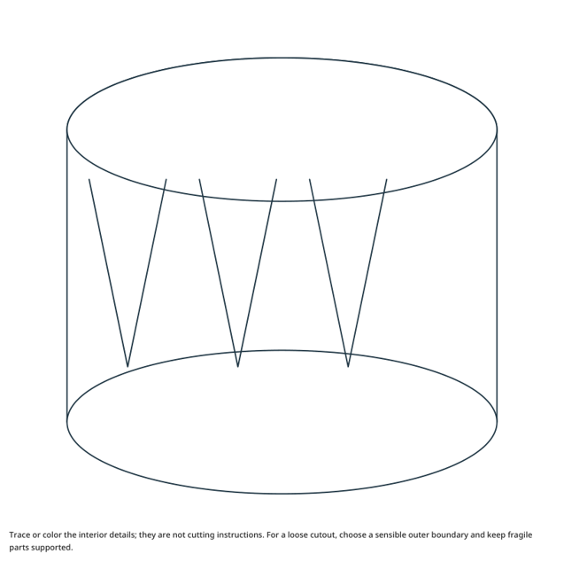 Preview of Snare Drum craft drawing