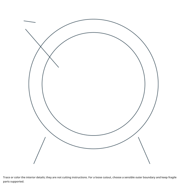 Preview of Bass Drum craft drawing