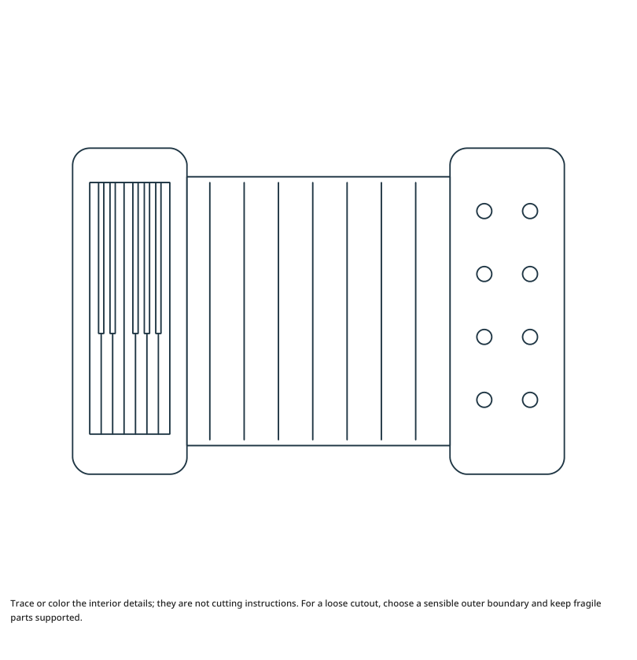 Preview of Accordion craft drawing