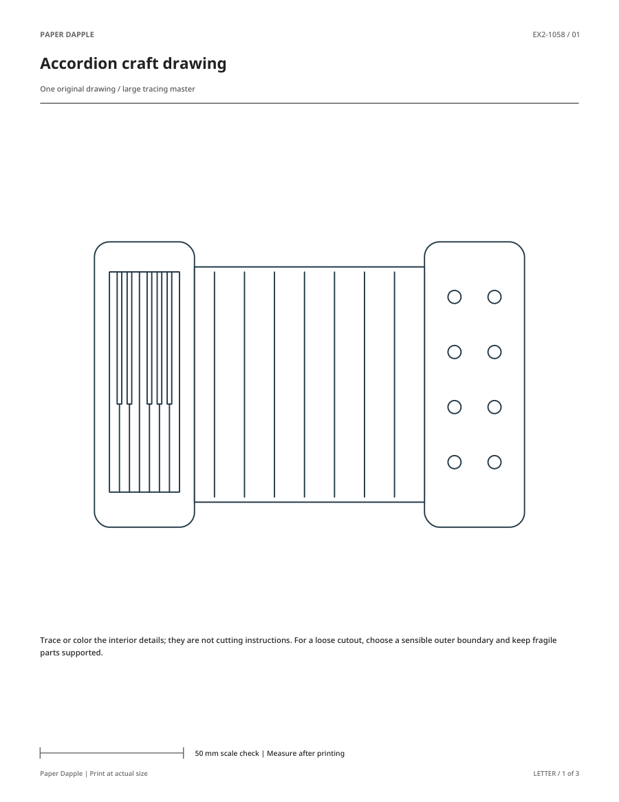 Preview of Accordion craft drawing