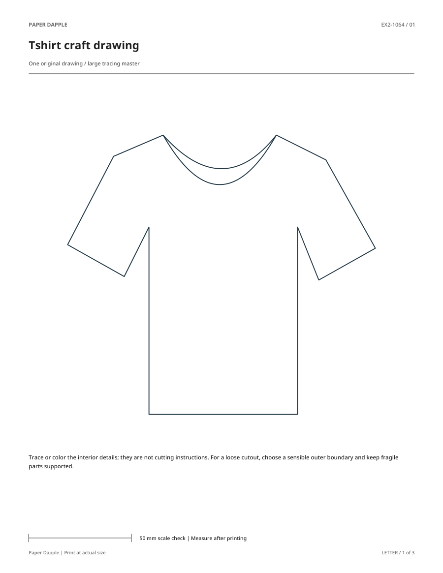 Preview of Tshirt craft drawing