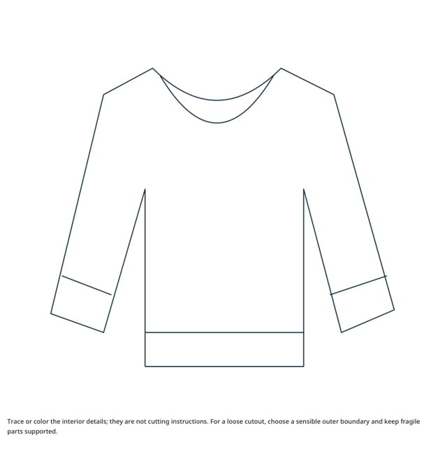 Preview of Sweater craft drawing