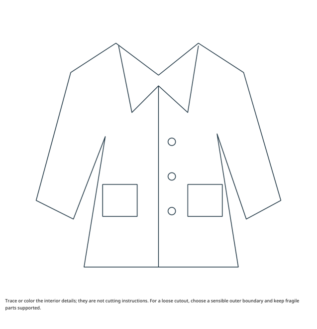 Preview of Coat craft drawing