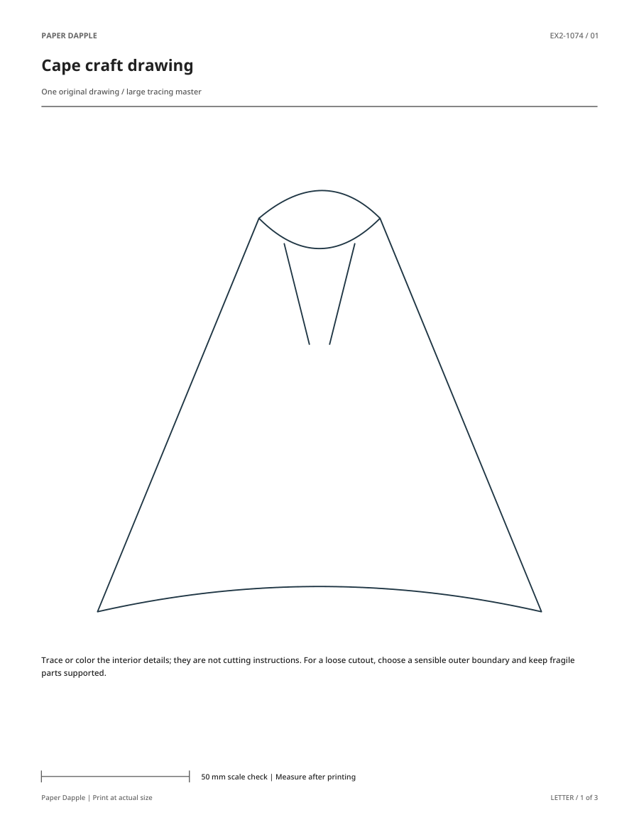 Preview of Cape craft drawing