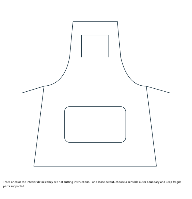 Preview of Apron craft drawing