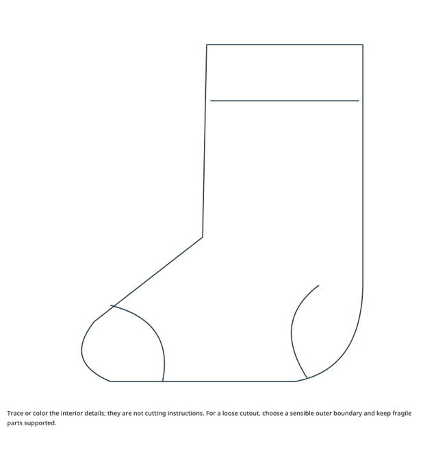 Preview of Sock craft drawing