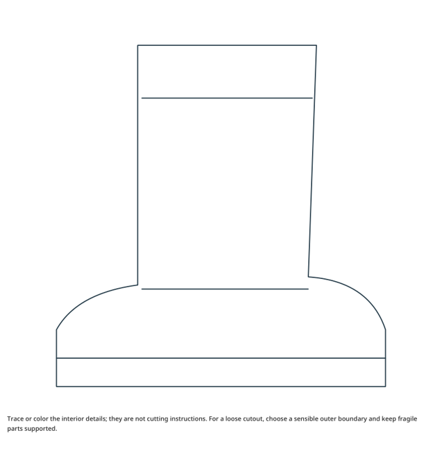 Preview of Boot craft drawing