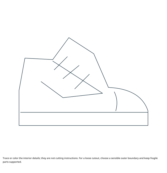 Preview of Sneaker craft drawing