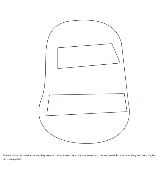Preview of Sandal craft drawing