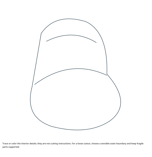 Preview of Slipper craft drawing
