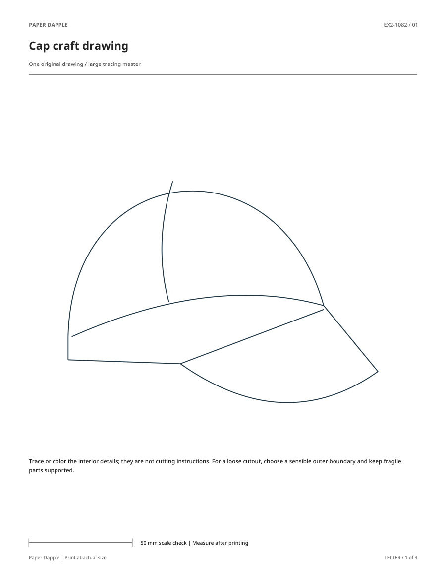 Preview of Cap craft drawing