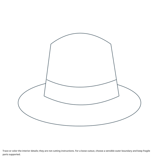 Preview of Sunhat craft drawing