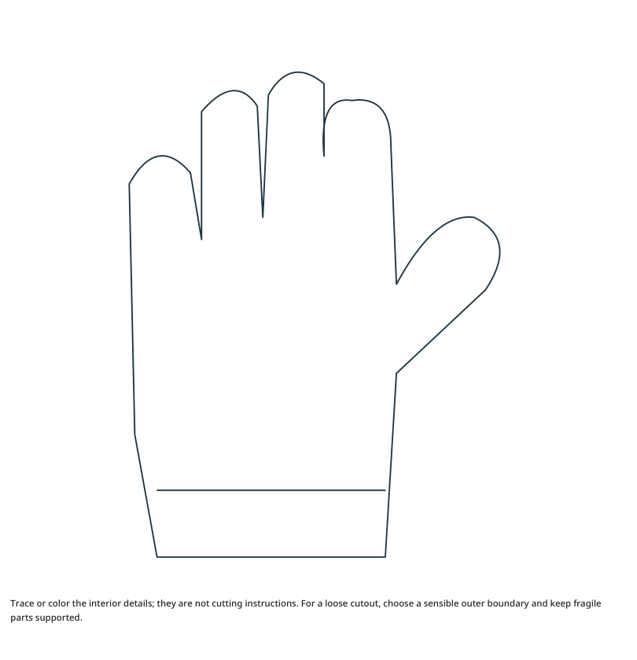 Preview of Glove craft drawing