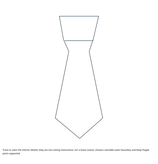 Preview of Tie craft drawing