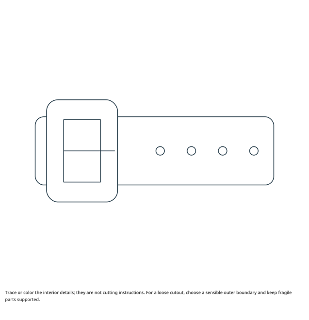 Preview of Belt craft drawing