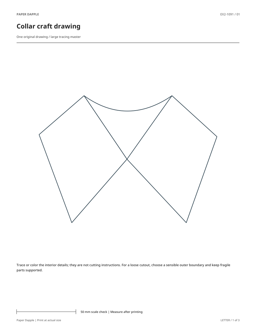 Preview of Collar craft drawing