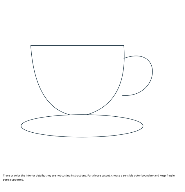 Preview of Teacup craft drawing