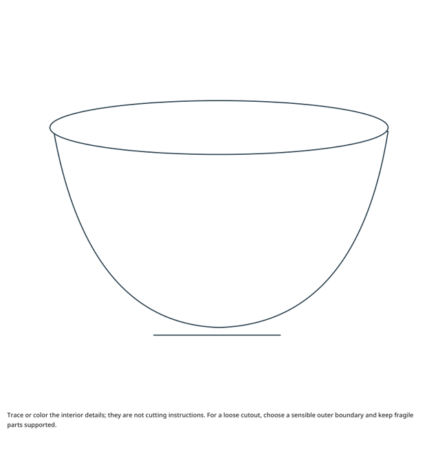 Preview of Mixing Bowl craft drawing