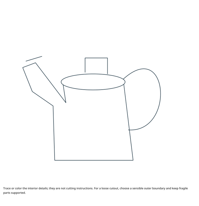 Preview of Watering Can craft drawing