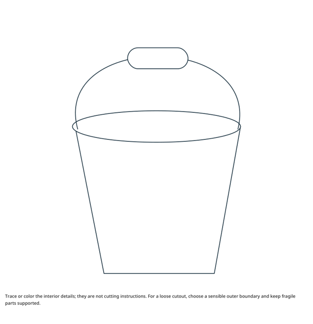 Preview of Bucket craft drawing