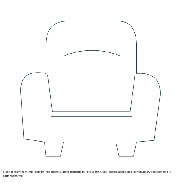 Preview of Armchair craft drawing