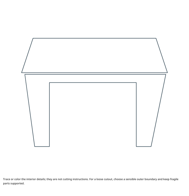 Preview of Table craft drawing