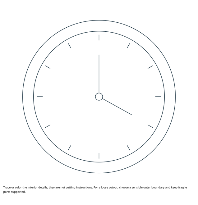 Preview of Clock craft drawing