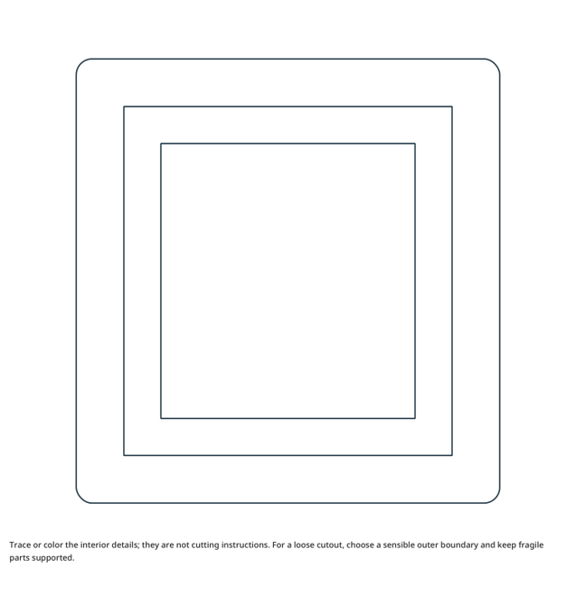 Preview of Picture Frame craft drawing