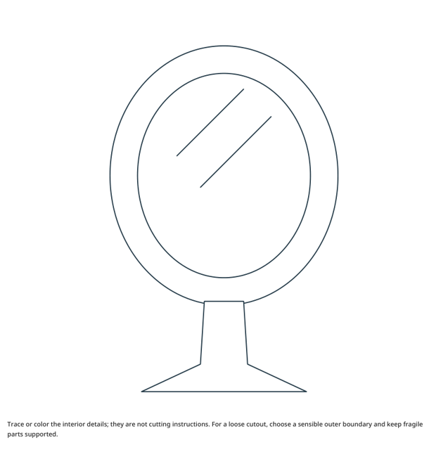 Preview of Mirror craft drawing