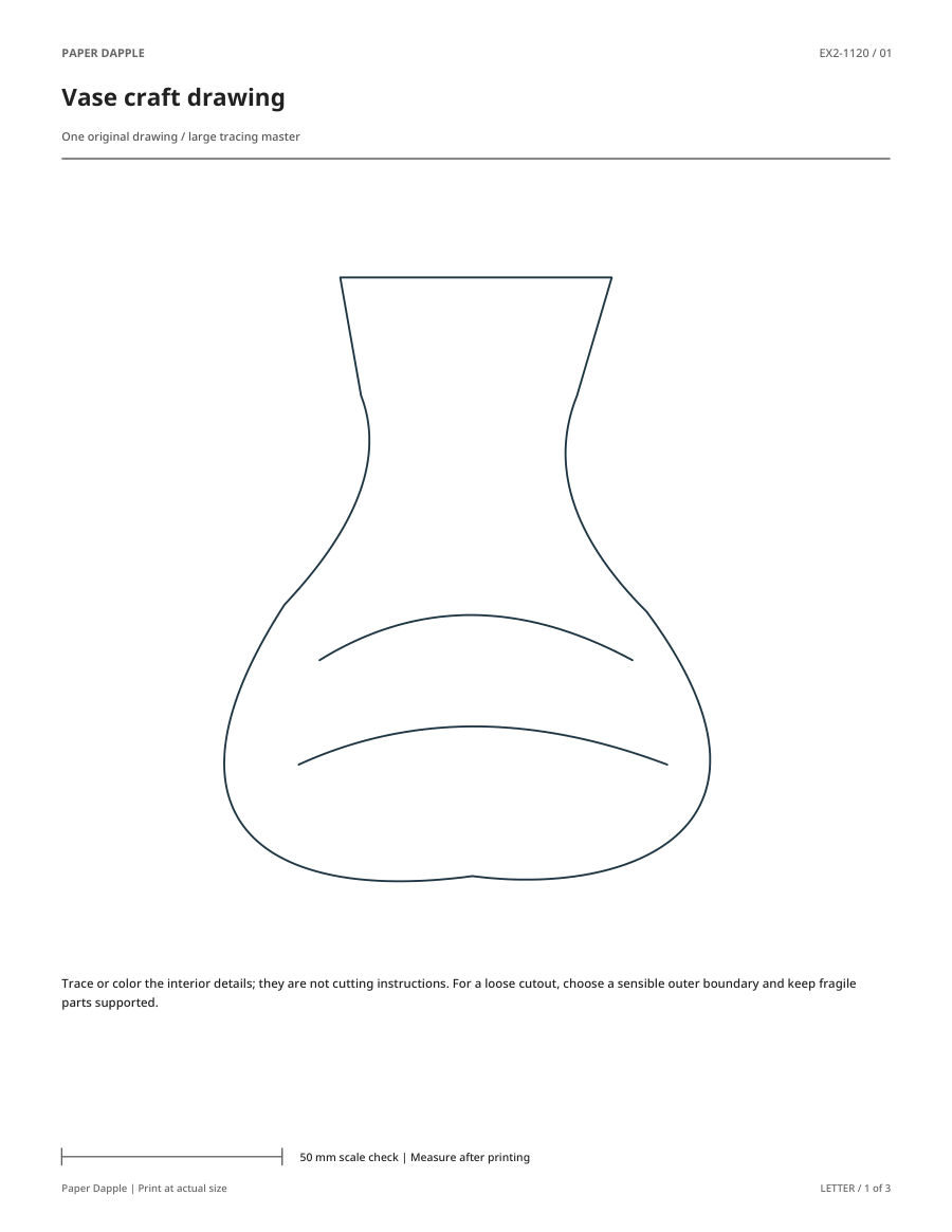 Preview of Vase craft drawing