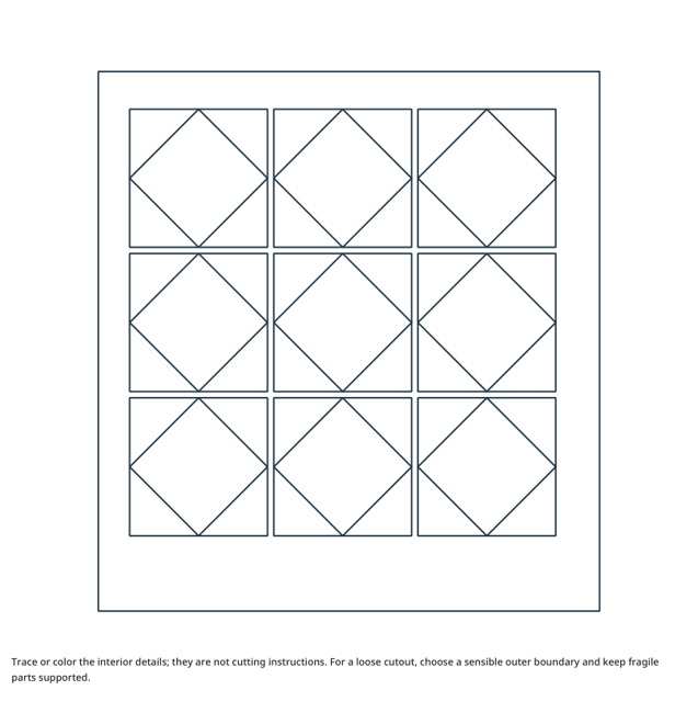 Preview of Quilt craft drawing