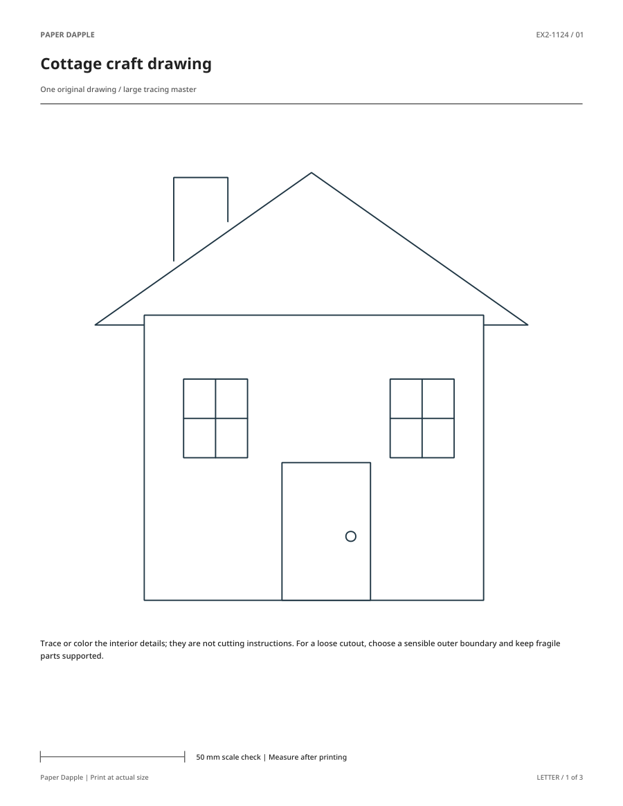 Preview of Cottage craft drawing